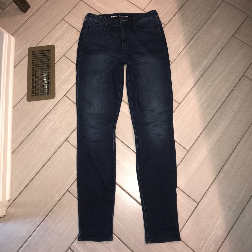 Old navy rockstar secret soft tall jeans